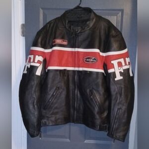 First Racing F7 Armoured 3X Racing Motorcycle Jacket Vintage Like New